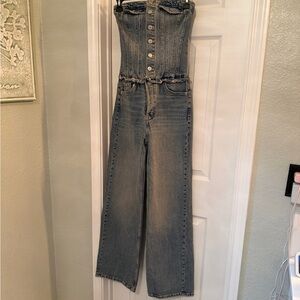 Zara Denim Jumpsuit